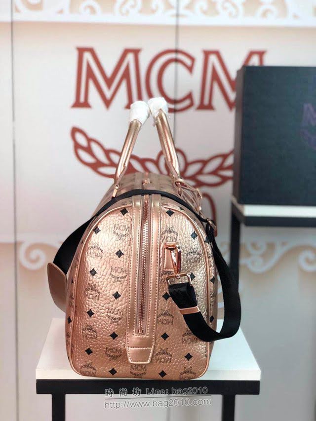 MCM旅行包 原單 6022 MCMTraveler Visetos 週末旅行包 Visetos印花塗層帆布 經典款MCM旅行袋  mdmc1405